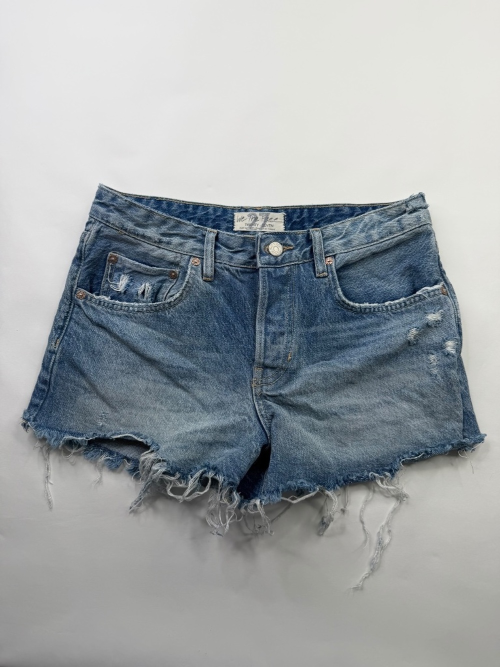 We The Free by Free People Good Times Relaxed Denim Cutoff Shorts